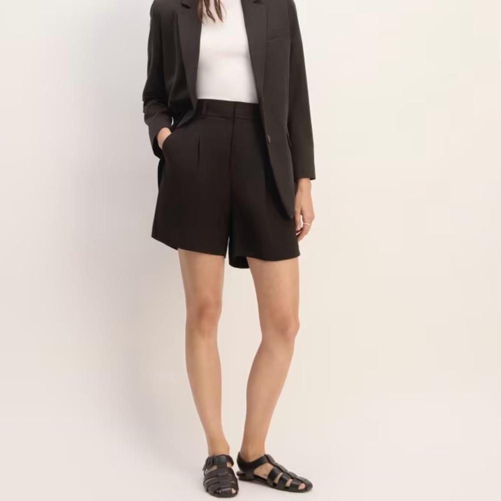 Mango High-Waisted Trousers Shorts